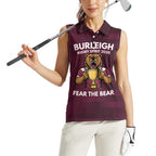 Pride of Burleigh Rugby Spirit Custom Women Sleeveless Polo Shirt Queensland Grand Final Edition 2025 - Aussie Hoodie