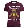 Pride of Burleigh Rugby Spirit Custom Women V-Neck T-Shirt Queensland Grand Final Edition 2025 - Aussie Hoodie