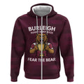 Pride of Burleigh Rugby Spirit Custom Zip Hoodie Queensland Grand Final Edition 2025 - Aussie Hoodie
