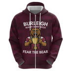 Pride of Burleigh Rugby Spirit Custom Zip Hoodie Queensland Grand Final Edition 2025 - Aussie Hoodie
