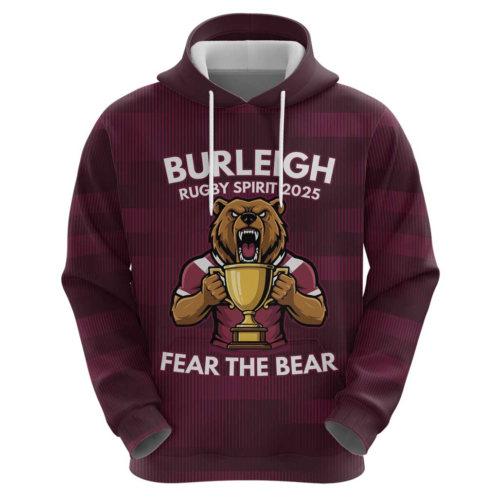 Pride of Burleigh Rugby Spirit Custom Zip Hoodie Queensland Grand Final Edition 2025 - Aussie Hoodie