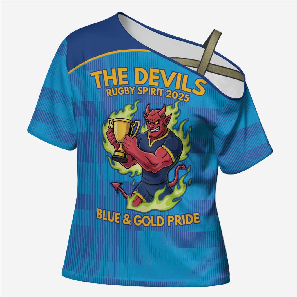 Pride of Norths Rugby Spirit Custom Cross Shoulder Shirt Queensland Grand Final Edition 2025 - Aussie Hoodie