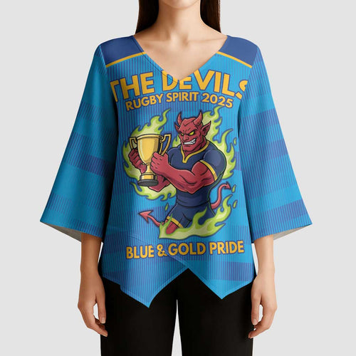 Pride of Norths Rugby Spirit Custom Kimono Sleeve Blouse Queensland Grand Final Edition 2025 - Aussie Hoodie