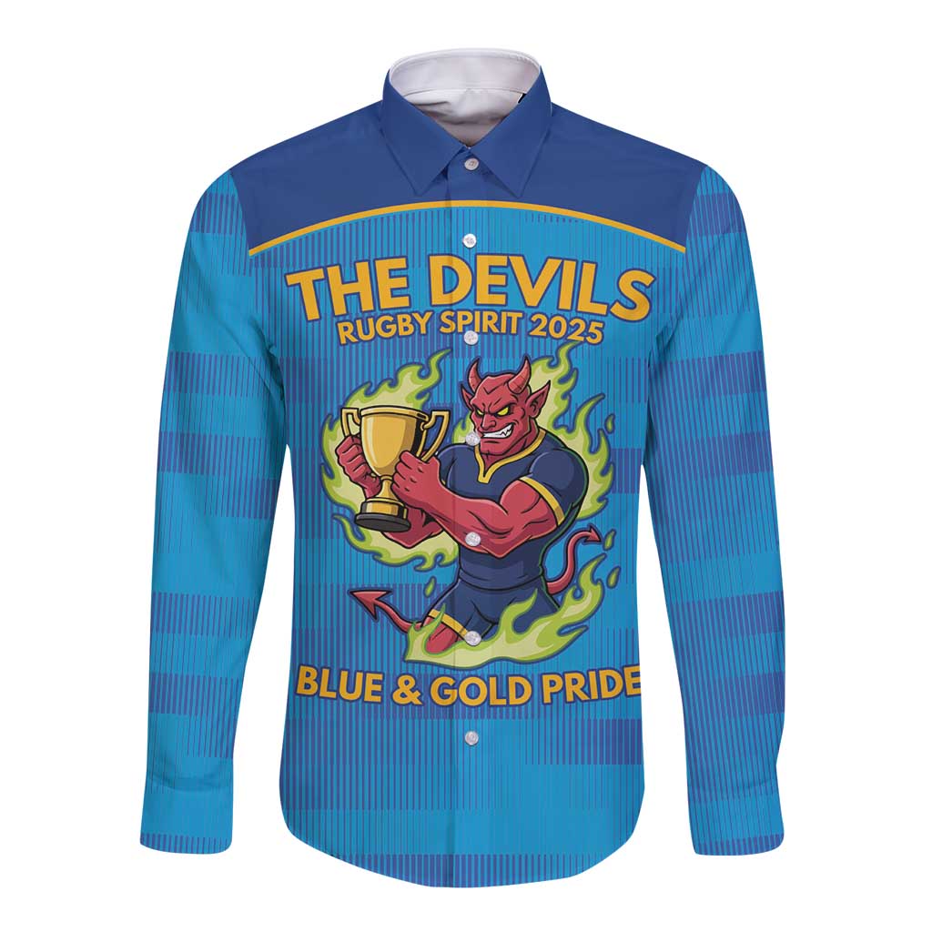 Pride of Norths Rugby Spirit Custom Long Sleeve Button Shirt Queensland Grand Final Edition 2025 - Aussie Hoodie