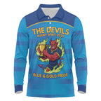 Pride of Norths Rugby Spirit Custom Long Sleeve Polo Shirt Queensland Grand Final Edition 2025 - Aussie Hoodie