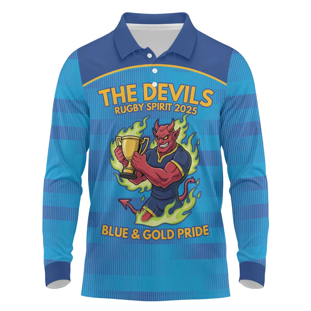 Pride of Norths Rugby Spirit Custom Long Sleeve Polo Shirt Queensland Grand Final Edition 2025 - Aussie Hoodie