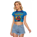 Pride of Norths Rugby Spirit Custom Raglan Cropped T Shirt Queensland Grand Final Edition 2025 - Aussie Hoodie