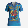 Pride of Norths Rugby Spirit Custom Scrub Top Queensland Grand Final Edition 2025 - Aussie Hoodie