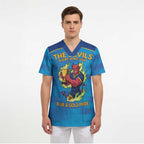Pride of Norths Rugby Spirit Custom Scrub Top Queensland Grand Final Edition 2025 - Aussie Hoodie