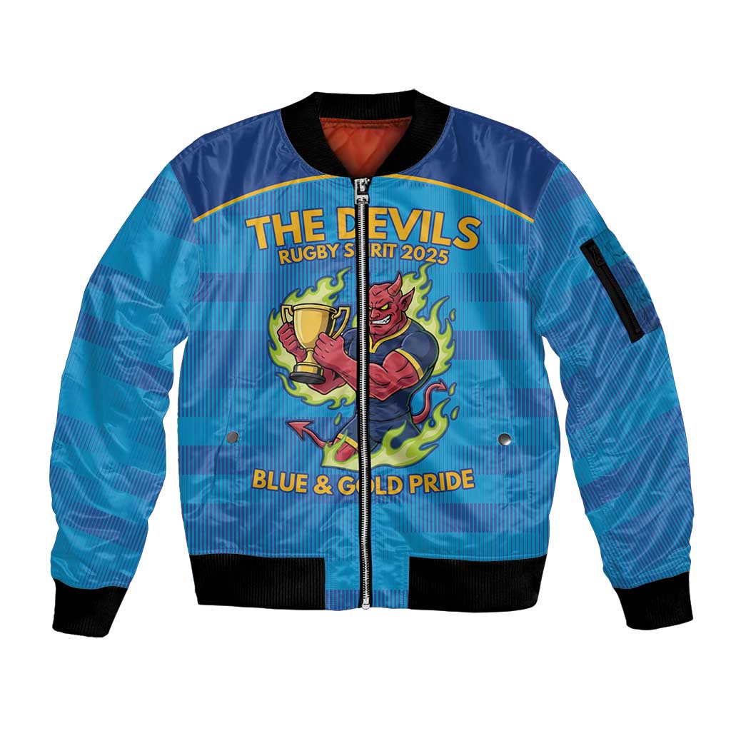 Pride of Norths Rugby Spirit Custom Sleeve Zip Bomber Jacket Queensland Grand Final Edition 2025 - Aussie Hoodie