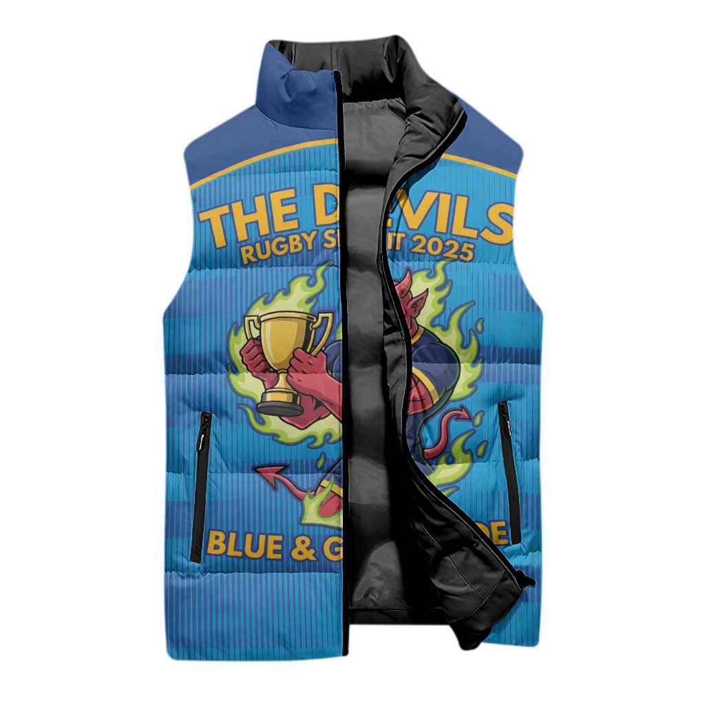 Pride of Norths Rugby Spirit Custom Sleeveless Puffer Jacket Queensland Grand Final Edition 2025 - Aussie Hoodie