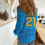 Pride of Norths Rugby Spirit Custom Women Casual Shirt Queensland Grand Final Edition 2025 - Aussie Hoodie