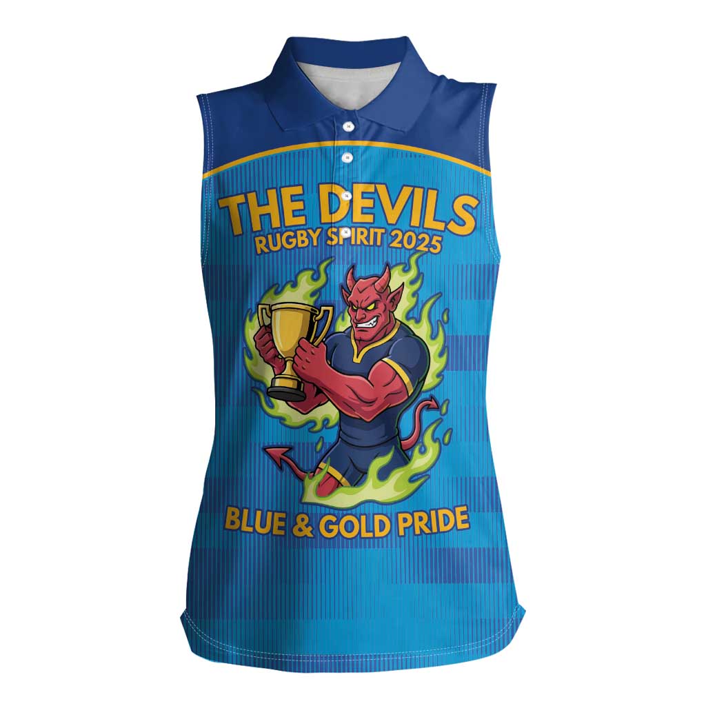 Pride of Norths Rugby Spirit Custom Women Sleeveless Polo Shirt Queensland Grand Final Edition 2025 - Aussie Hoodie