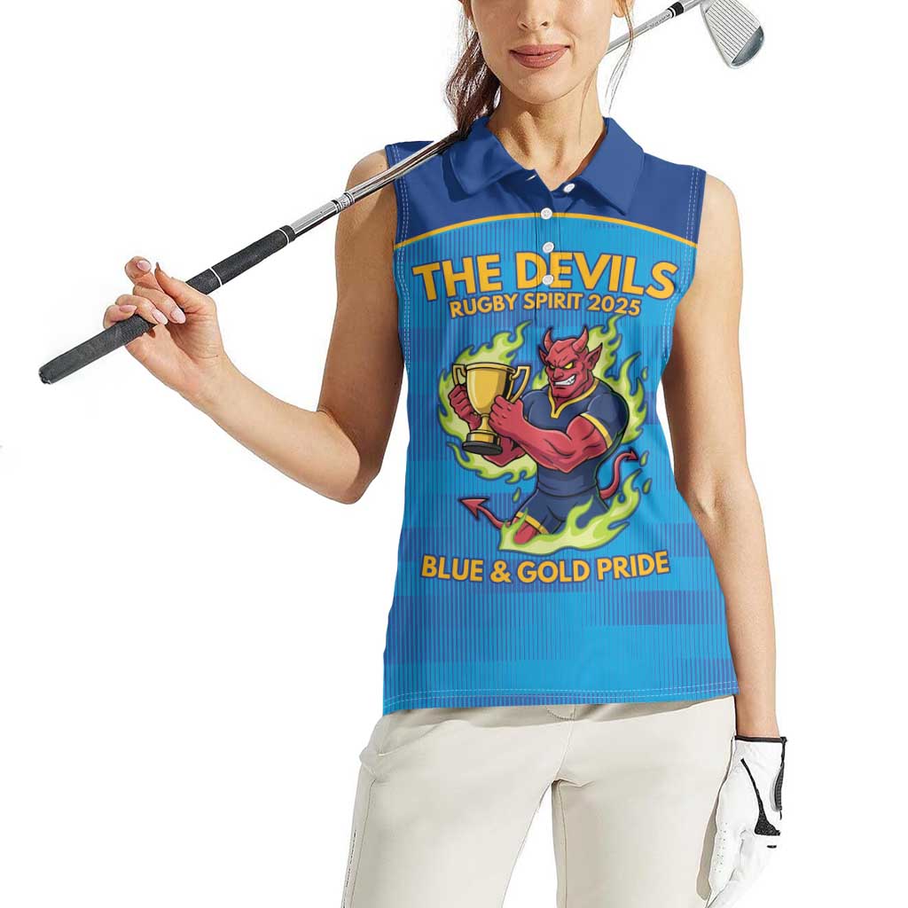 Pride of Norths Rugby Spirit Custom Women Sleeveless Polo Shirt Queensland Grand Final Edition 2025 - Aussie Hoodie