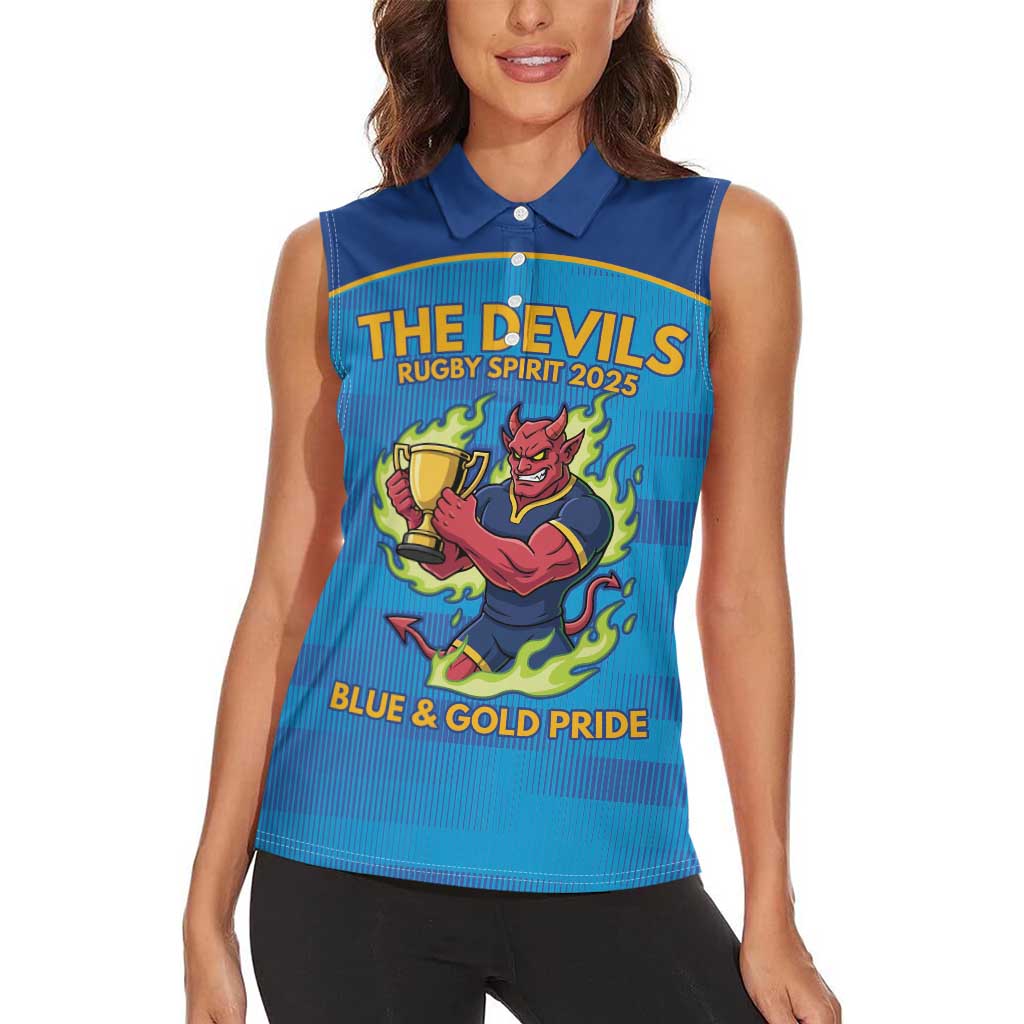 Pride of Norths Rugby Spirit Custom Women Sleeveless Polo Shirt Queensland Grand Final Edition 2025 - Aussie Hoodie