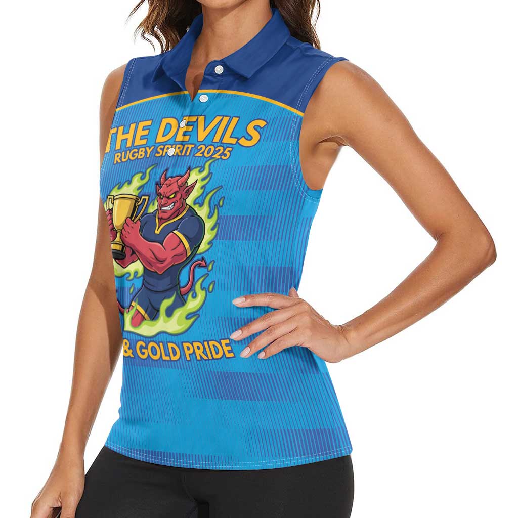 Pride of Norths Rugby Spirit Custom Women Sleeveless Polo Shirt Queensland Grand Final Edition 2025 - Aussie Hoodie