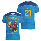 Pride of Norths Rugby Spirit Custom Women V-Neck T-Shirt Queensland Grand Final Edition 2025 - Aussie Hoodie