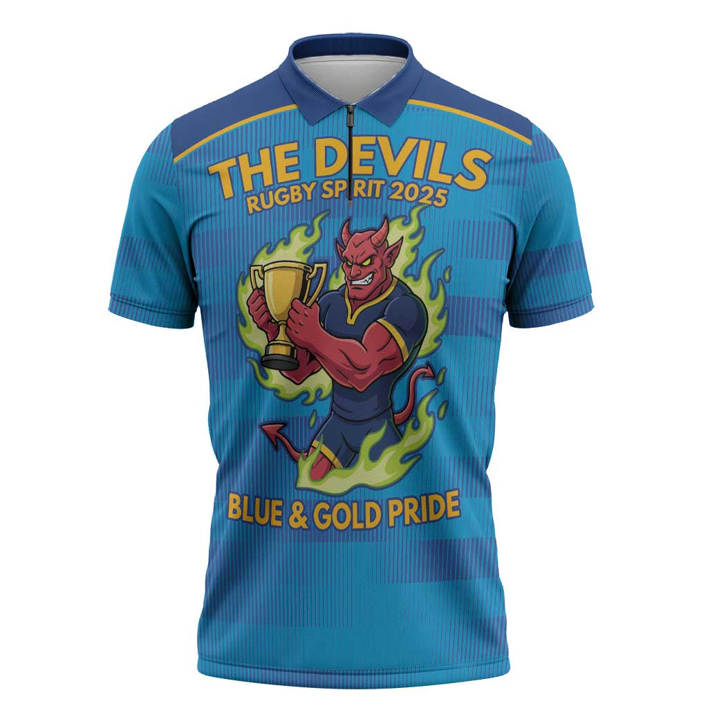 Pride of Norths Rugby Spirit Custom Zipper Polo Shirt Queensland Grand Final Edition 2025 - Aussie Hoodie