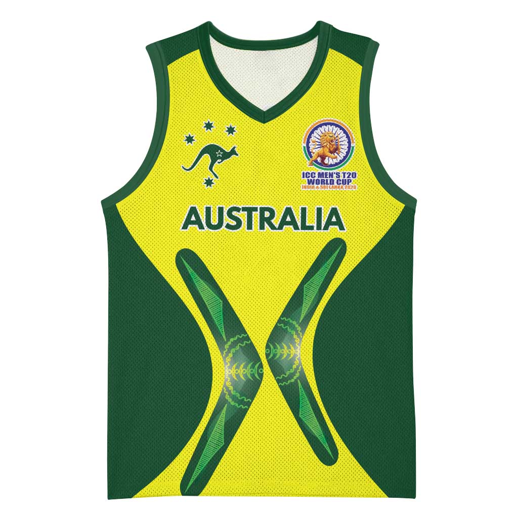 Custom Australia Cricket Spirit 2026 Basketball Jersey World T20 Edition - Aussie Hoodie