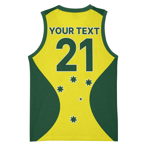Custom Australia Cricket Spirit 2026 Basketball Jersey World T20 Edition - Aussie Hoodie