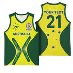 Custom Australia Cricket Spirit 2026 Basketball Jersey World T20 Edition - Aussie Hoodie