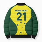 Custom Australia Cricket Spirit 2026 Bomber Puffer Jacket World T20 Edition - Aussie Hoodie
