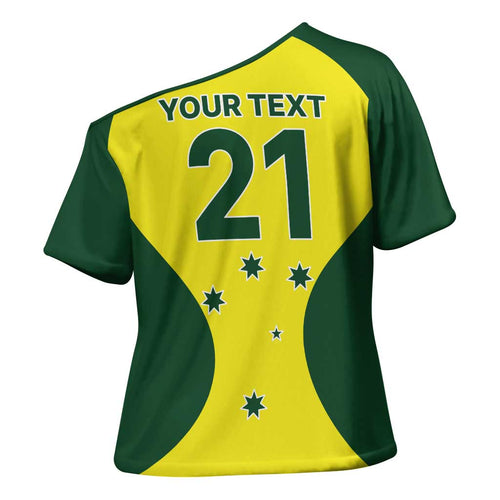 Custom Australia Cricket Spirit 2026 Cross Shoulder Shirt World T20 Edition - Aussie Hoodie