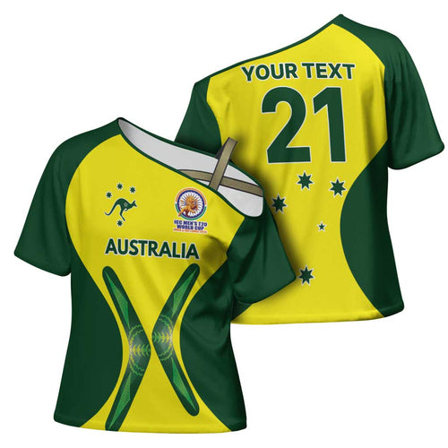 Custom Australia Cricket Spirit 2026 Cross Shoulder Shirt World T20 Edition - Aussie Hoodie