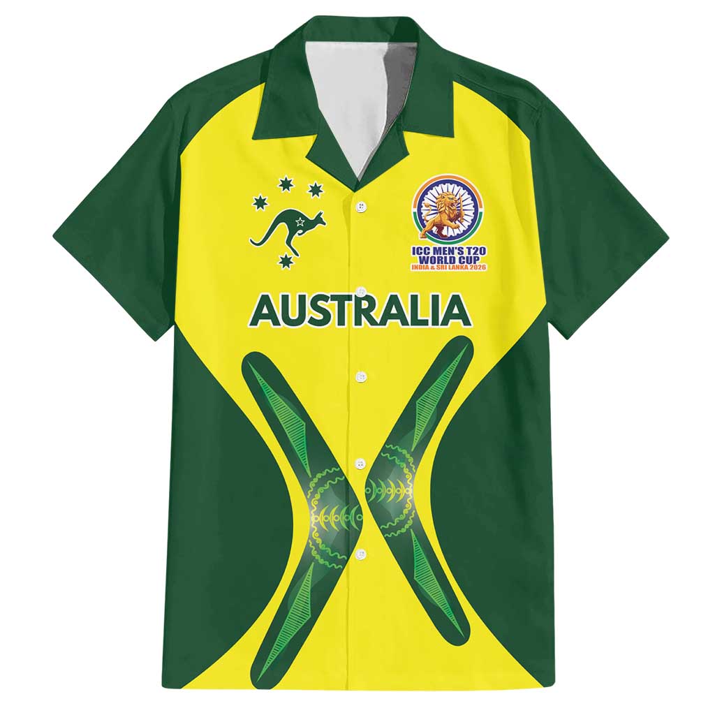 Custom Australia Cricket Spirit 2026 Hawaiian Shirt World T20 Edition - Aussie Hoodie