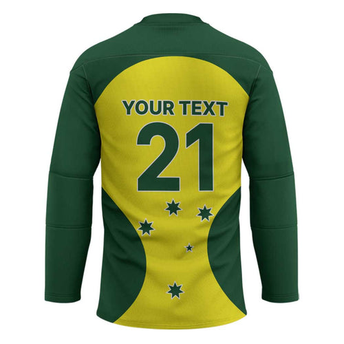 Custom Australia Cricket Spirit 2026 Hockey Jersey World T20 Edition - Aussie Hoodie