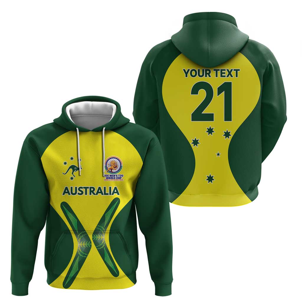 Custom Australia Cricket Spirit 2026 Hoodie World T20 Edition - Aussie Hoodie