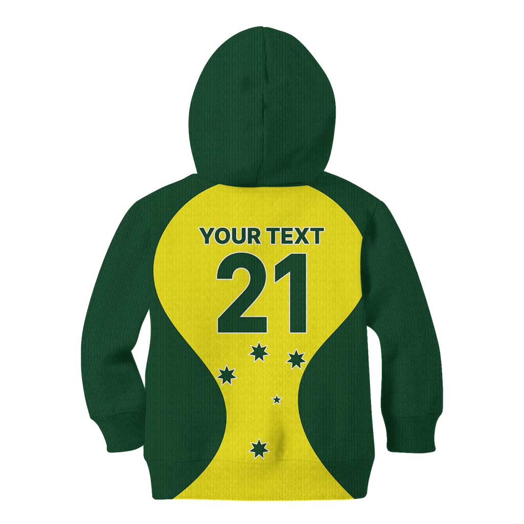 Custom Australia Cricket Spirit 2026 Kid Hoodie World T20 Edition - Aussie Hoodie