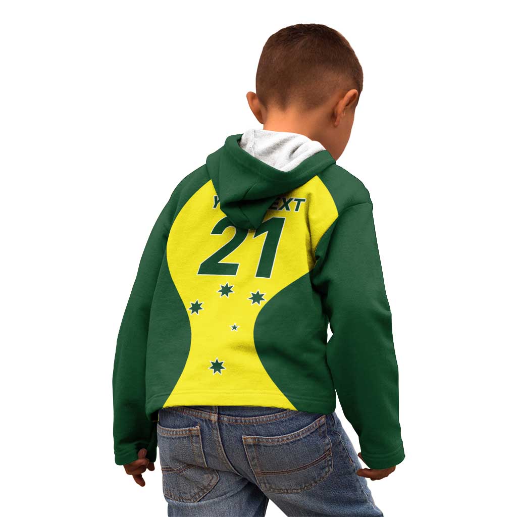 Custom Australia Cricket Spirit 2026 Kid Hoodie World T20 Edition - Aussie Hoodie