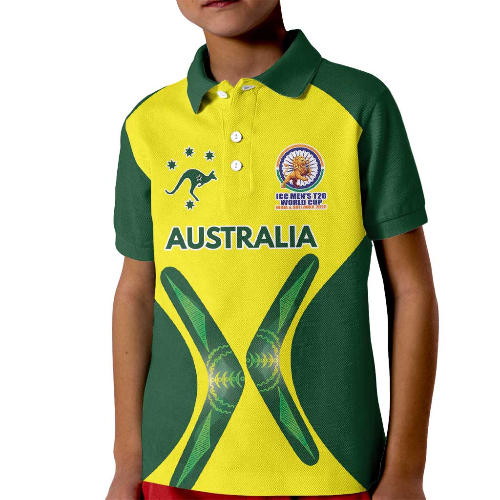 Custom Australia Cricket Spirit 2026 Kid Polo Shirt World T20 Edition - Aussie Hoodie