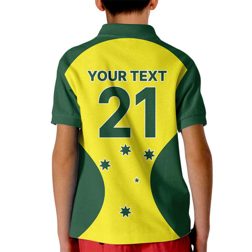 Custom Australia Cricket Spirit 2026 Kid Polo Shirt World T20 Edition - Aussie Hoodie