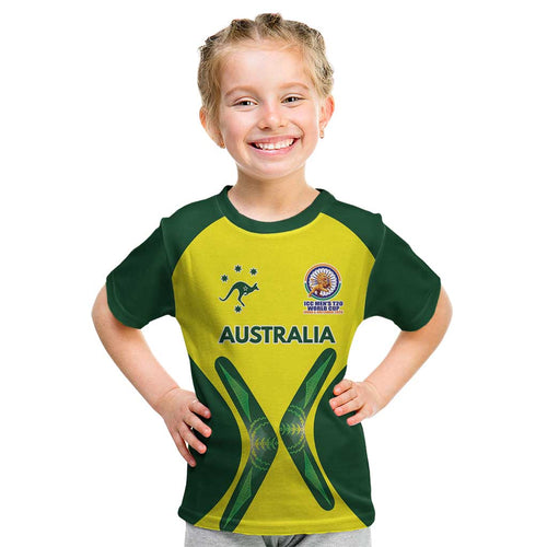 Custom Australia Cricket Spirit 2026 Kid T Shirt World T20 Edition - Aussie Hoodie