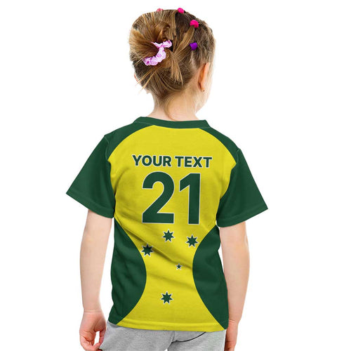 Custom Australia Cricket Spirit 2026 Kid T Shirt World T20 Edition - Aussie Hoodie