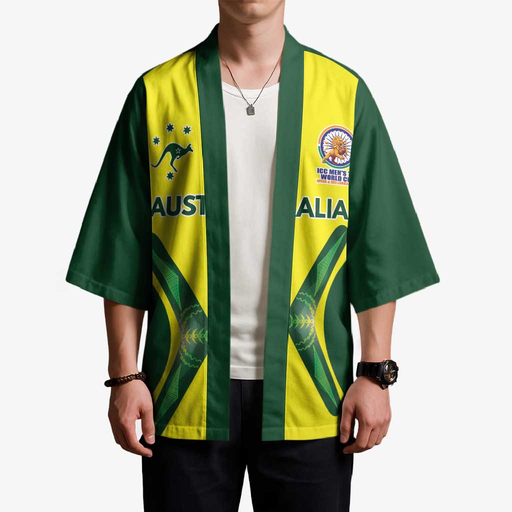 Custom Australia Cricket Spirit 2026 Kimono World T20 Edition - Aussie Hoodie