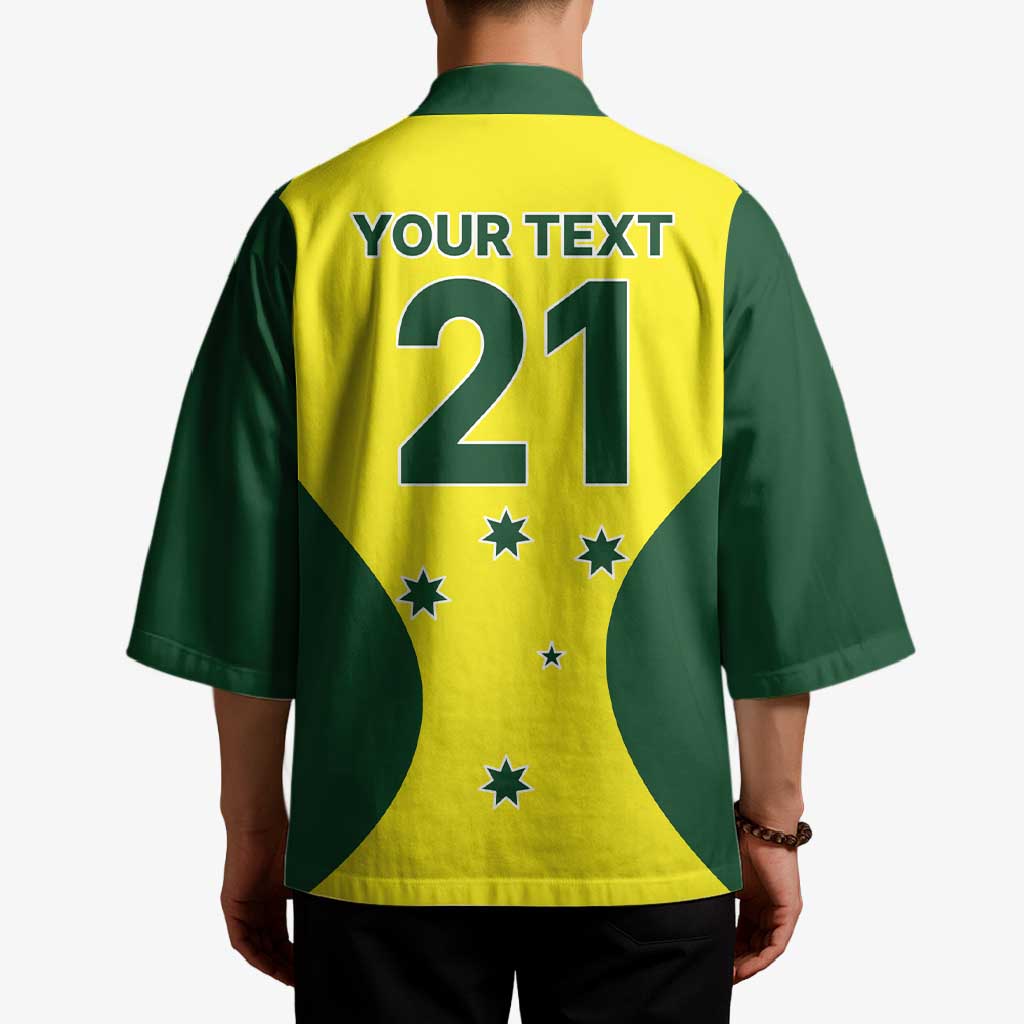 Custom Australia Cricket Spirit 2026 Kimono World T20 Edition - Aussie Hoodie