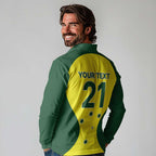 Custom Australia Cricket Spirit 2026 Long Sleeve Polo Shirt World T20 Edition - Aussie Hoodie
