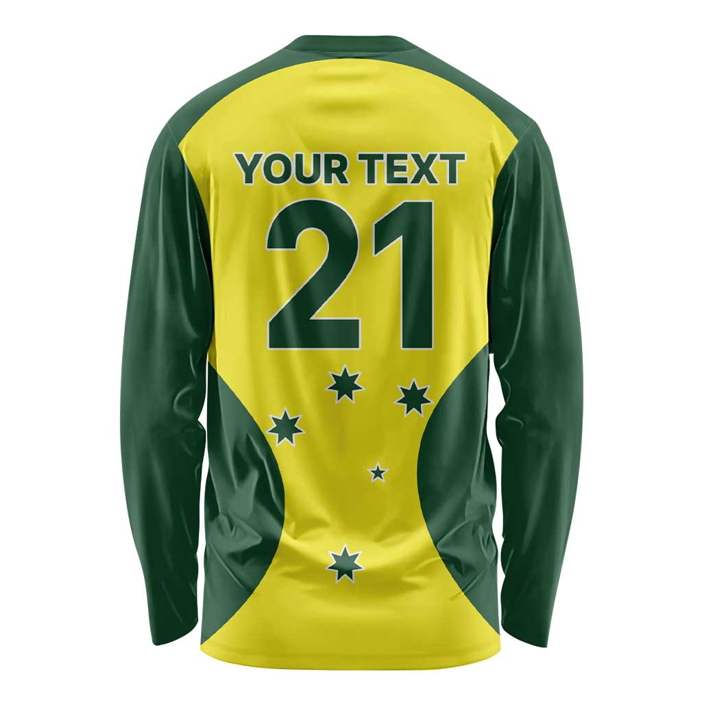 Custom Australia Cricket Spirit 2026 Long Sleeve Shirt World T20 Edition - Aussie Hoodie