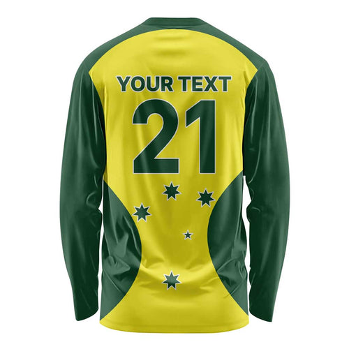 Custom Australia Cricket Spirit 2026 Long Sleeve Shirt World T20 Edition - Aussie Hoodie