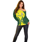 Custom Australia Cricket Spirit 2026 Off Shoulder Sweater World T20 Edition - Aussie Hoodie
