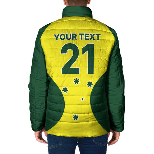 Custom Australia Cricket Spirit 2026 Padded Jacket World T20 Edition - Aussie Hoodie