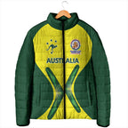 Custom Australia Cricket Spirit 2026 Padded Jacket World T20 Edition - Aussie Hoodie