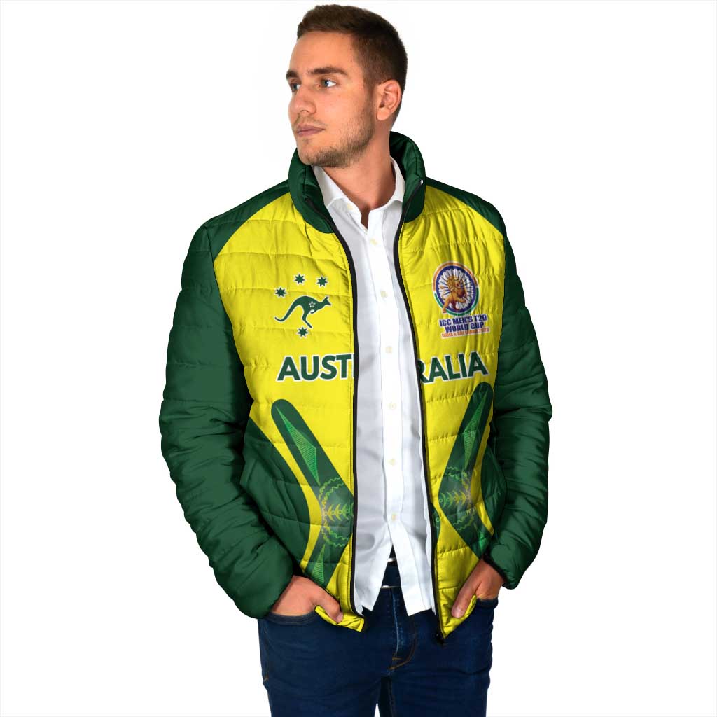 Custom Australia Cricket Spirit 2026 Padded Jacket World T20 Edition - Aussie Hoodie