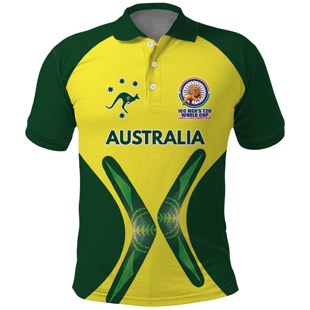 Custom Australia Cricket Spirit 2026 Polo Shirt World T20 Edition - Aussie Hoodie