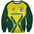 Custom Australia Cricket Spirit 2026 Sweatshirt World T20 Edition - Aussie Hoodie