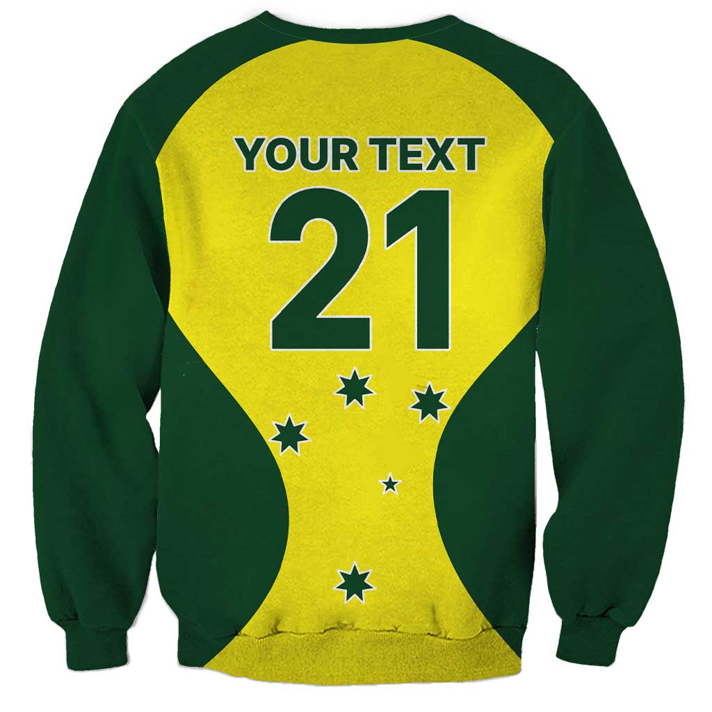 Custom Australia Cricket Spirit 2026 Sweatshirt World T20 Edition - Aussie Hoodie