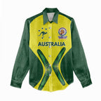 Custom Australia Cricket Spirit 2026 Women Casual Shirt World T20 Edition - Aussie Hoodie